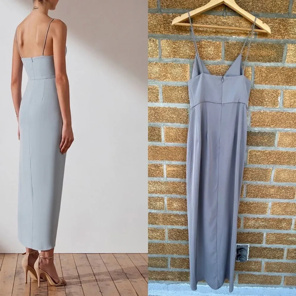 Shona Joy Core Cocktail Dress - Grey size 2 - Picture 3 of 16
